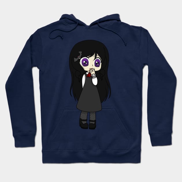 vampire chibi girl Hoodie by LillyTheChibi